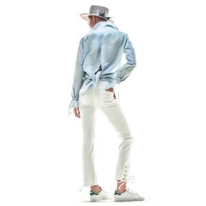 FRAME Le High Straight Lace-Up Jeans